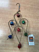 Ancient graffiti teardrop bell chime