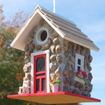 Guest Cottage Stone Bird House - Home Bazaar