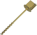 Ground Socket 4x4 Post Mount Auger - Tan Made in USA by Erva T4x4T