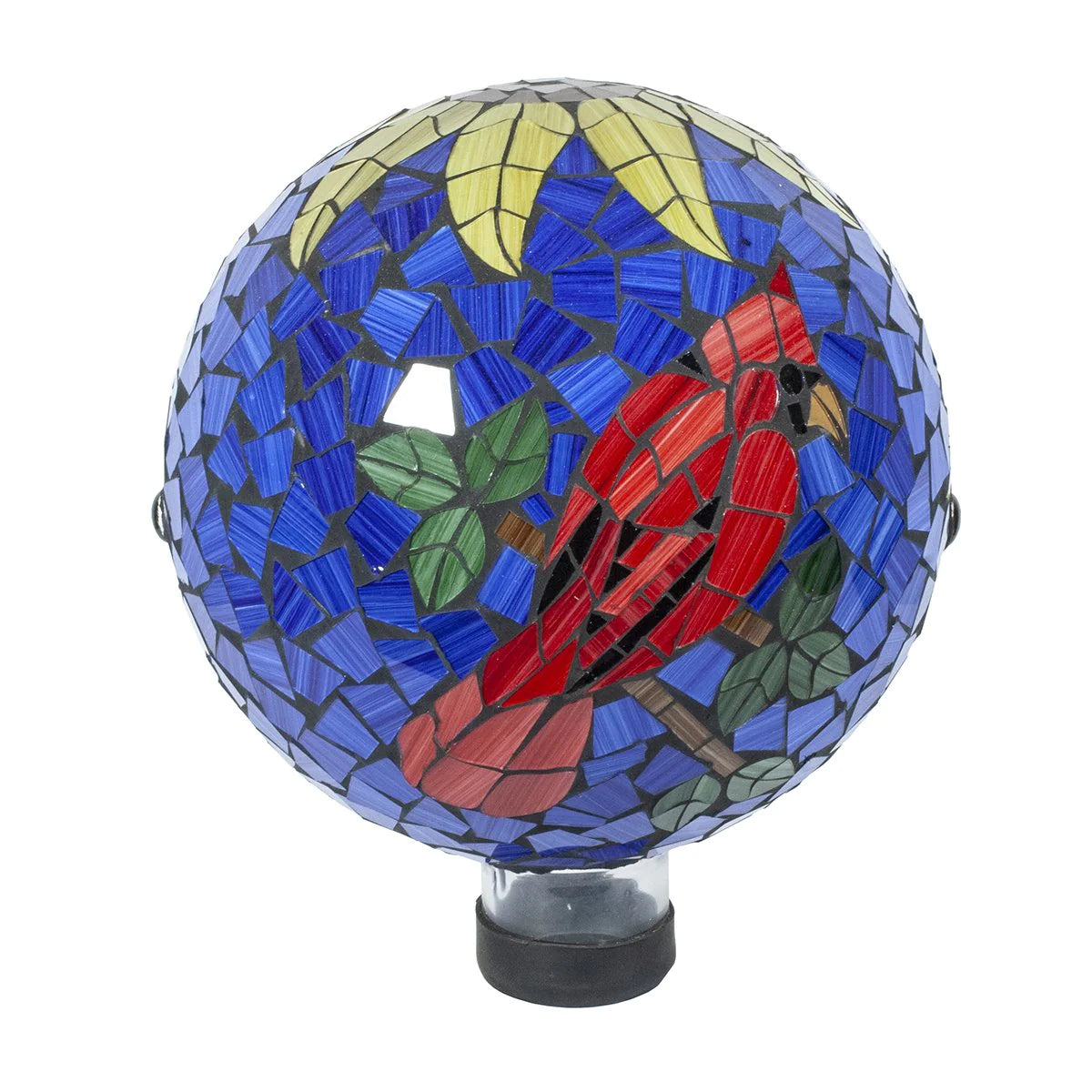 10" Cardinal Mosaic gazing globe
