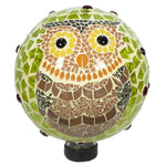 10" Mosaic Owl Gazing Globe - Echo Valley