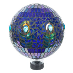 10" Translucent Peacock Mosaic Gazing Globe