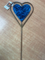 Ancient graffiti heart Garden stake