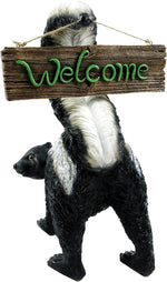 Welcome From "Stinky" Skunk Resin Sculpture - Michael Carr Designs 80056
