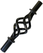 6" Decorative "Basket" Extender for 1" Poles - Black - BASK1