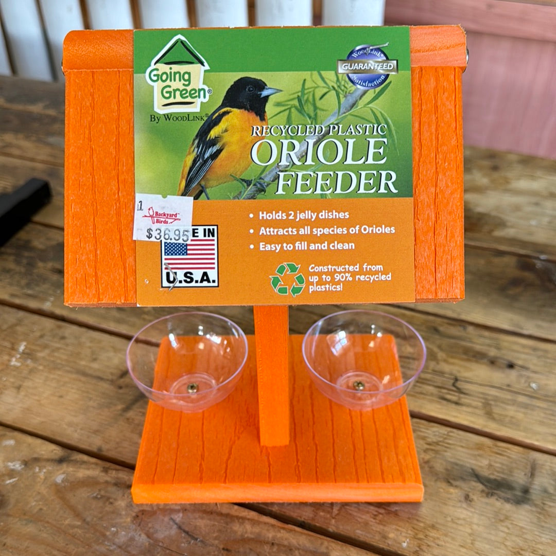 Going Green Recycled Plastic Oriole Feeder