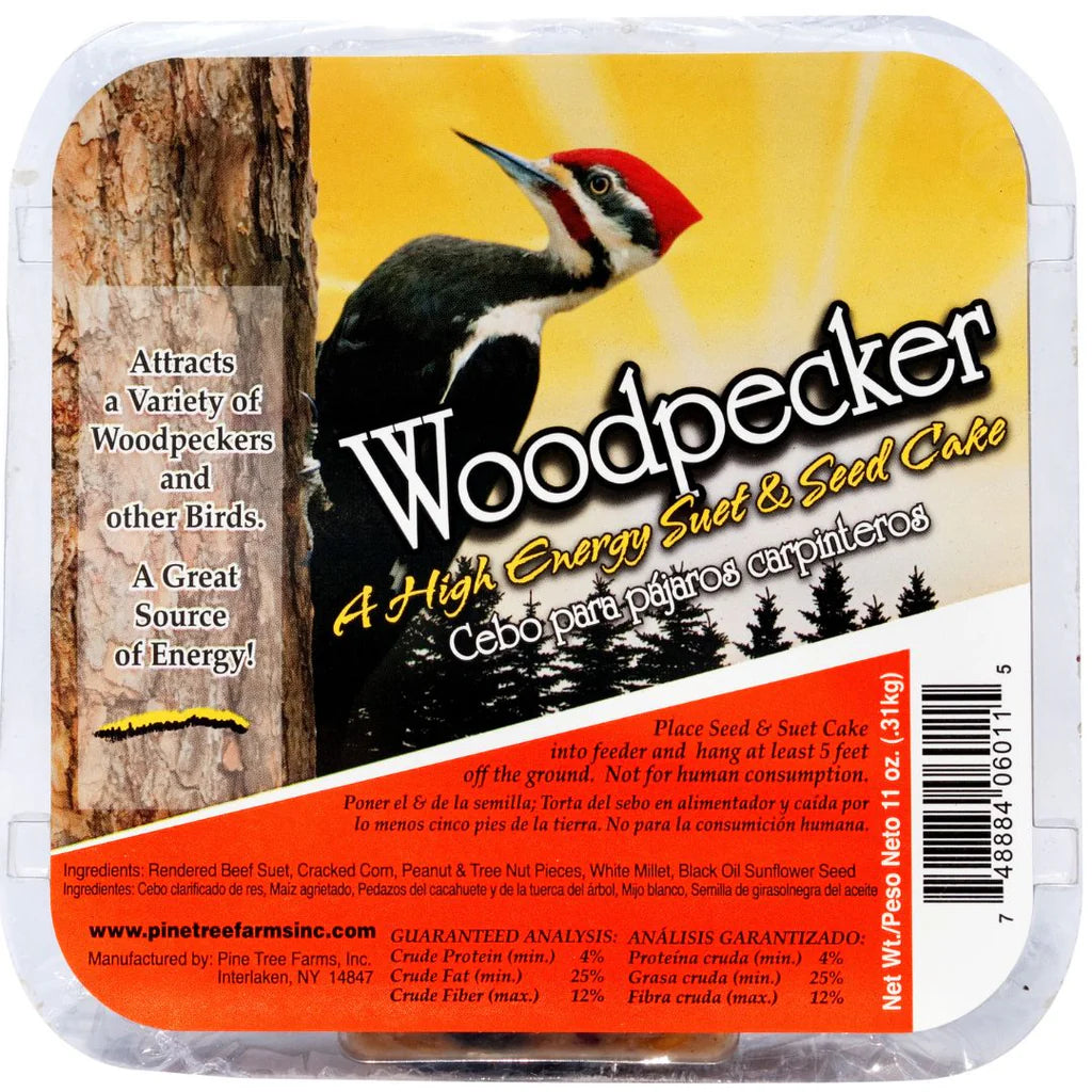 11oz Woodpecker HI ENERGY Suet Cake 6011