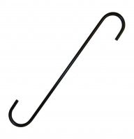 Black S-Hook - 12" - EBL12