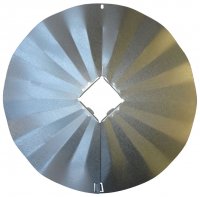 4X4 Disk Squirrel Baffle - Galvanized Finish - USA - SB7GLV