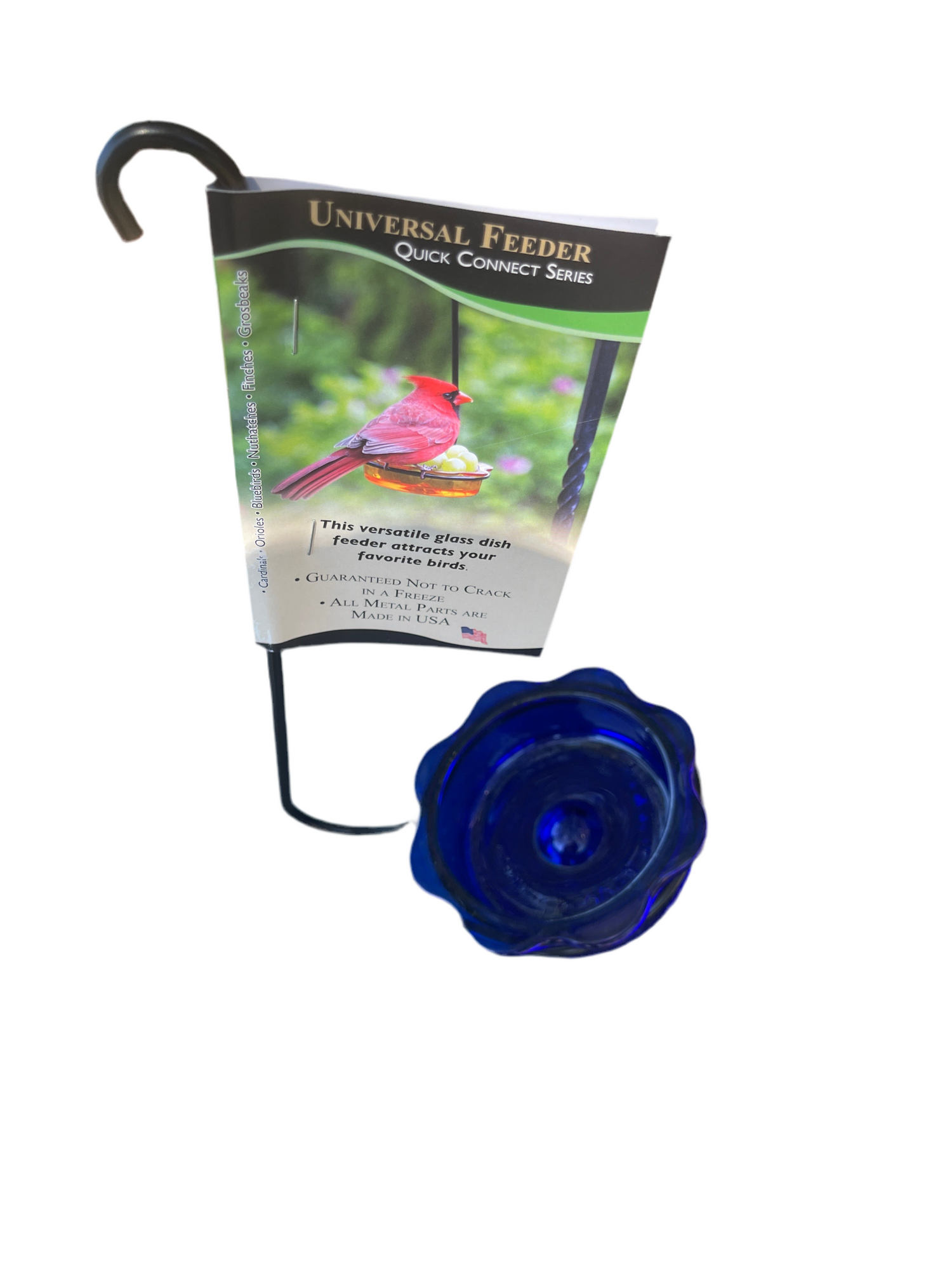 Glass dish feeder