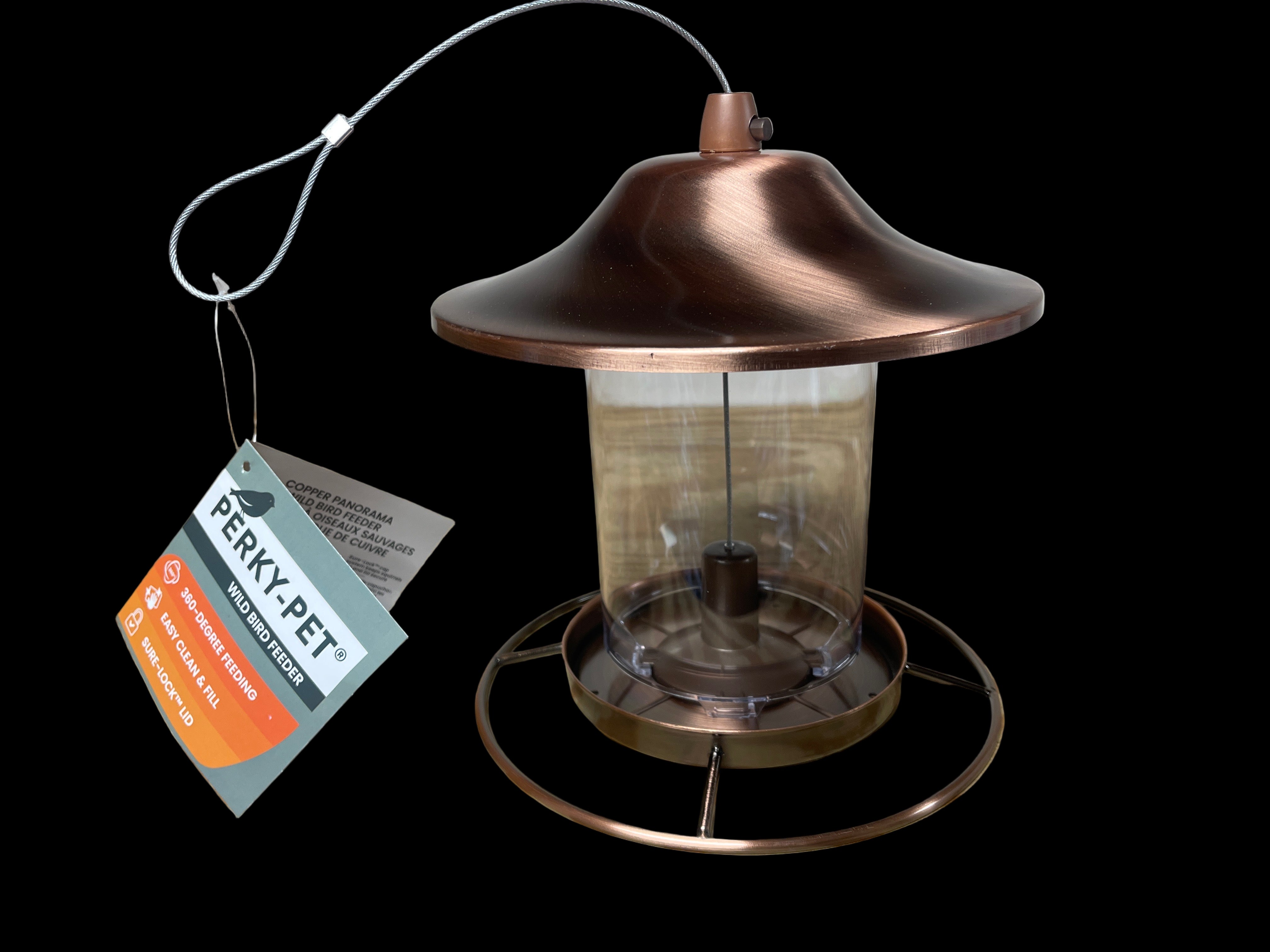 Copper birdfeeder – Backyard Birds