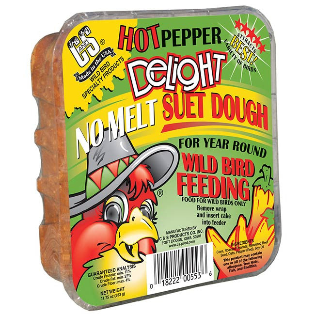 C&S Products Hot Pepper Delight No-Melt Suet Dough - 11.75 oz (100214325 / 4412553)