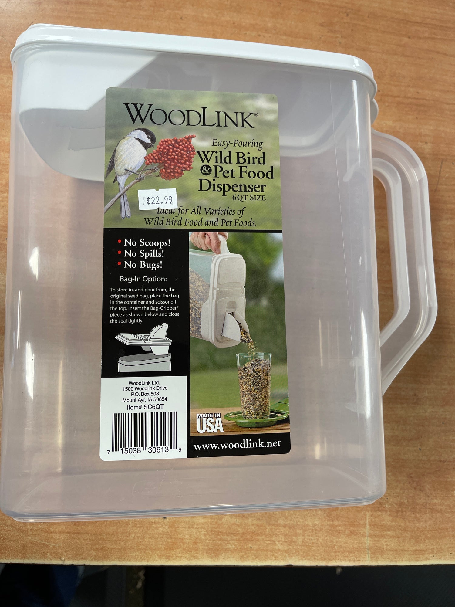 Bird and pet food dispenser