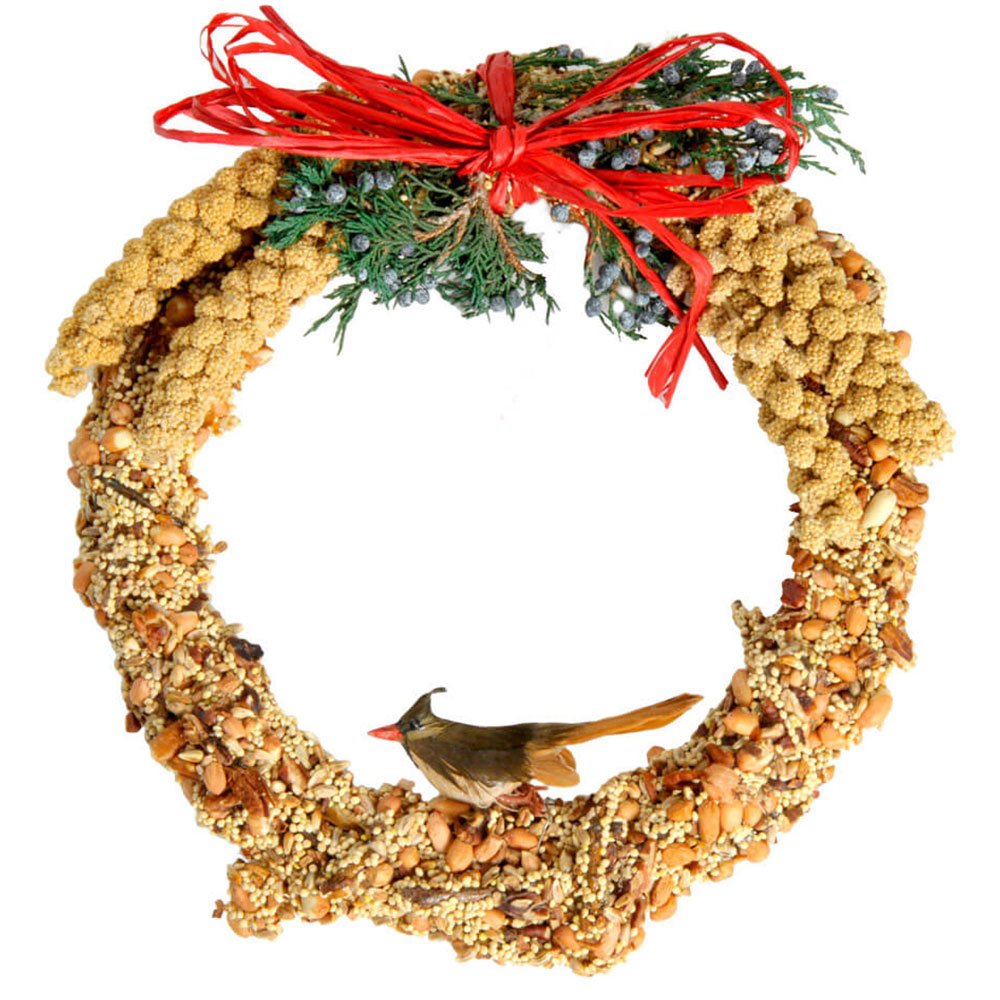 Rustic Bird Seed Wreath 10″ - Mr Bird