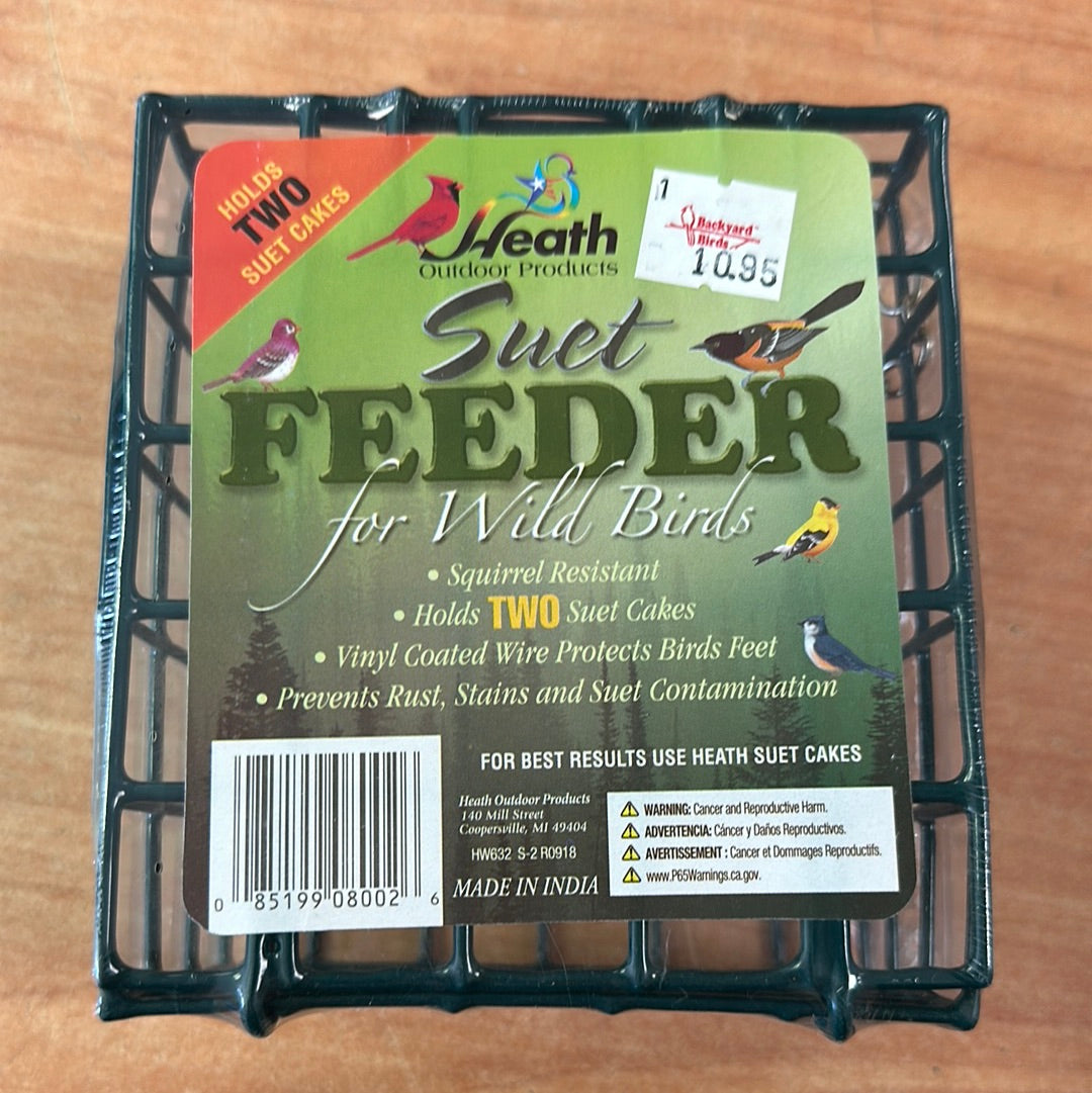 Suet Feeder for Wild Birds - Heath Outdoor