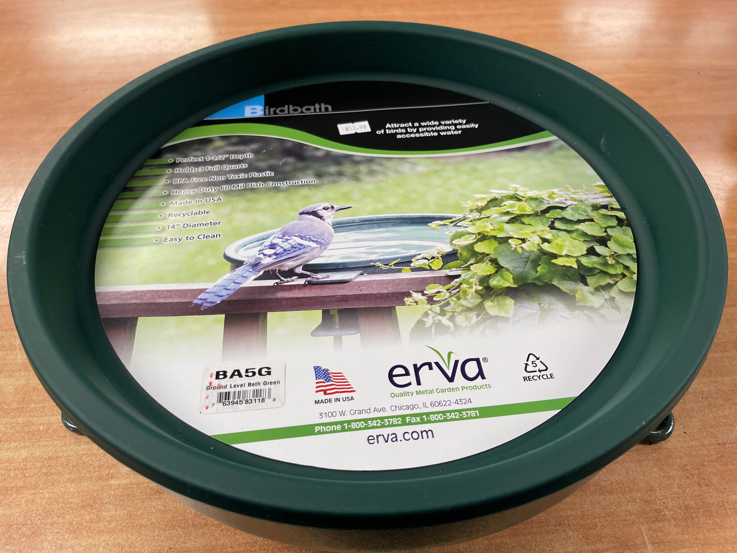 Erva ground level bird bath