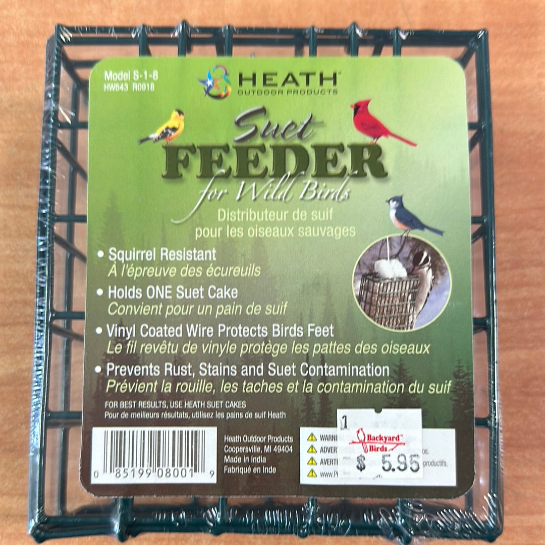 Suet Feeder for Wild Birds - Heath Outdoor – Backyard Birds