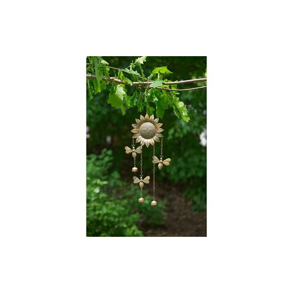 Ancient Graffiti Sunflower & Bees Wind Chime - (AG1522)