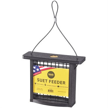 Birds Choice Suet Feeder Recycled Plastic - Bristol Black (BNPBCSSBB)
