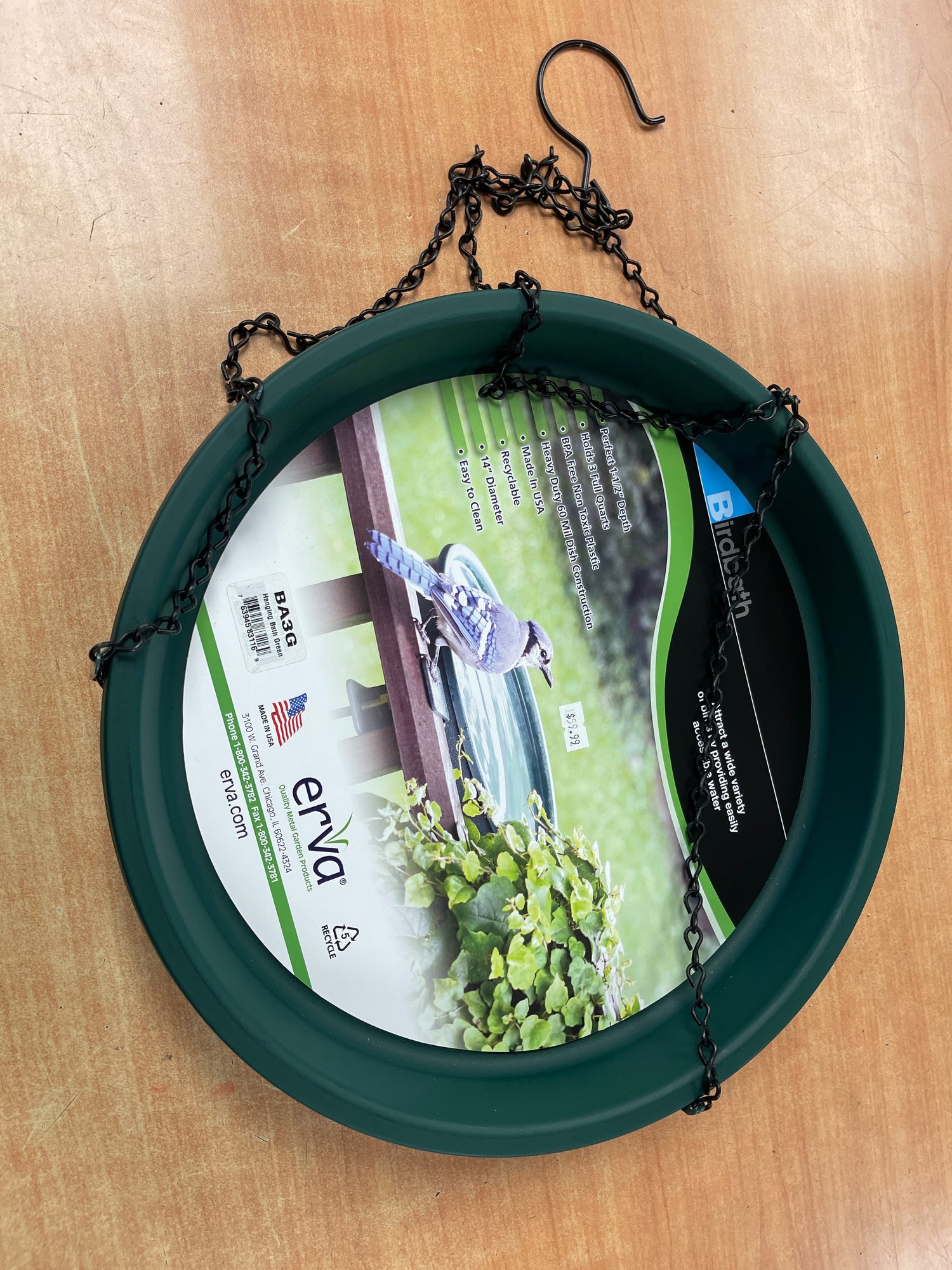 Erva  hanging birdbath