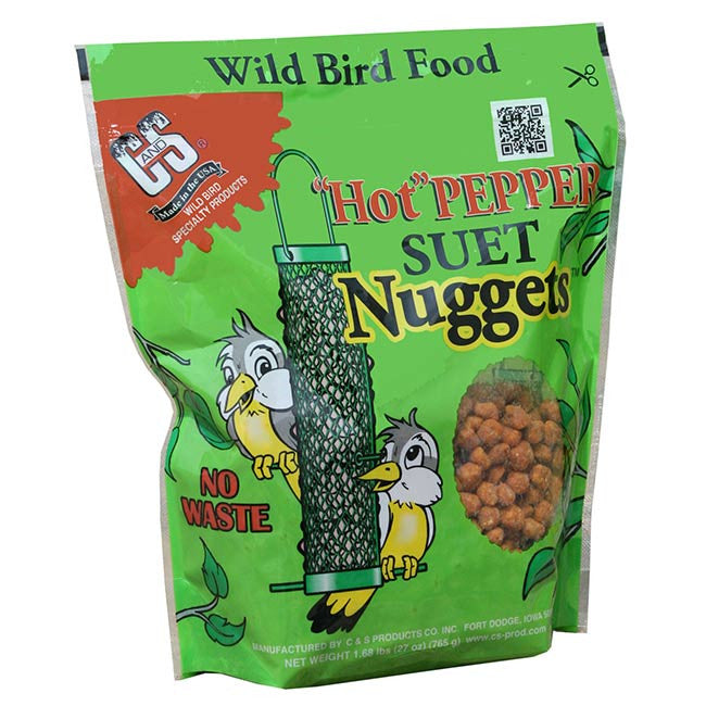 C&S Hot Pepper Suet Nuggets - 27oz (446107)