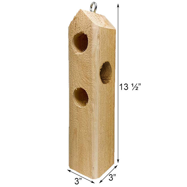 Log Jammer Feeder for Suet Plugs - Pine Tree Farms