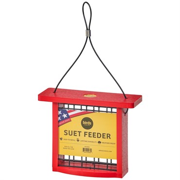 Birds Choice Recycled Plastic Suet Feeder – Red BNPBCSSRD