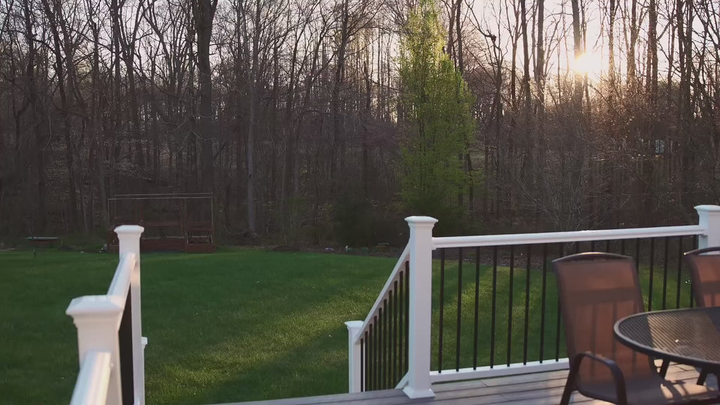Video commercial showing a backyard and a homeowner using the FeatherSnap Scout smart camera bird feeder. The FeatherSnap Smart Bird Feeder is the ultimate solution for bird enthusiasts, combining cutting-edge technology with the joy of birdwatching. This intelligent feeder features an HD camera for crystal-clear, close-up views of your feathered visitors, while its AI bird recognition identifies species in real-time, making every encounter an educational delight. Stay connected with app notifications when 