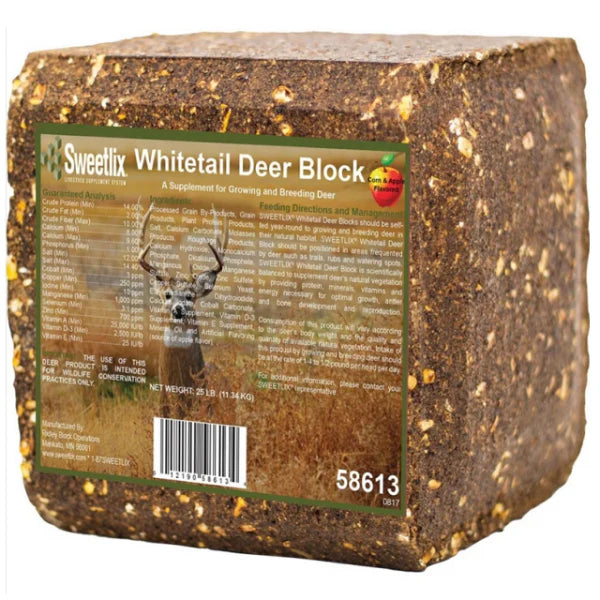 Sweetlix Corn Apple Deer Block - 25lb (58613)